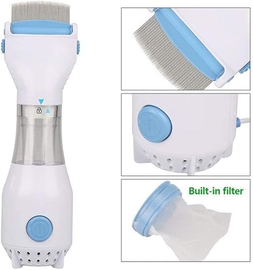 V Comb Capture Trap Electrical Head Lice and eggs removed from the Hair Chemical and Allergy Free  Head Lice Treatment Vaccume MAchine