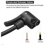 Bicycle Pump, Mini Portable Bicycle/Bike Foot Pump with Pressure Gauge,Bike Tire Air Pump with Gas Ball Needle for All