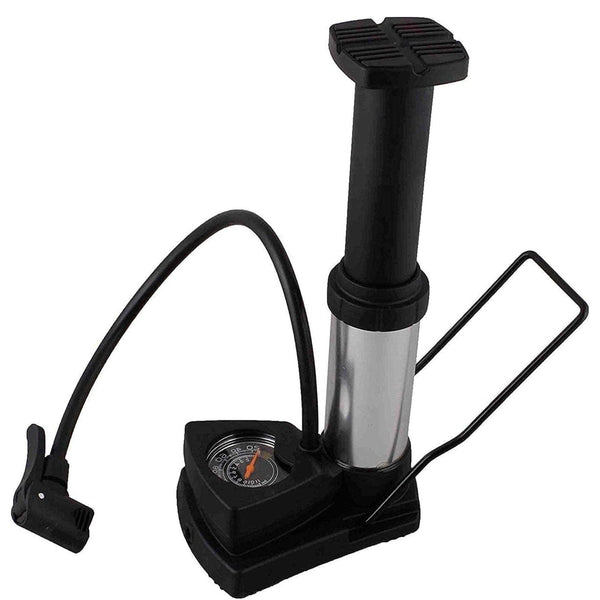 Bicycle Pump, Mini Portable Bicycle/Bike Foot Pump with Pressure Gauge,Bike Tire Air Pump with Gas Ball Needle for All