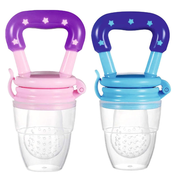 Baby Food Feeder Pacifier, Silicone Fruit Feeder Teethers for Babies