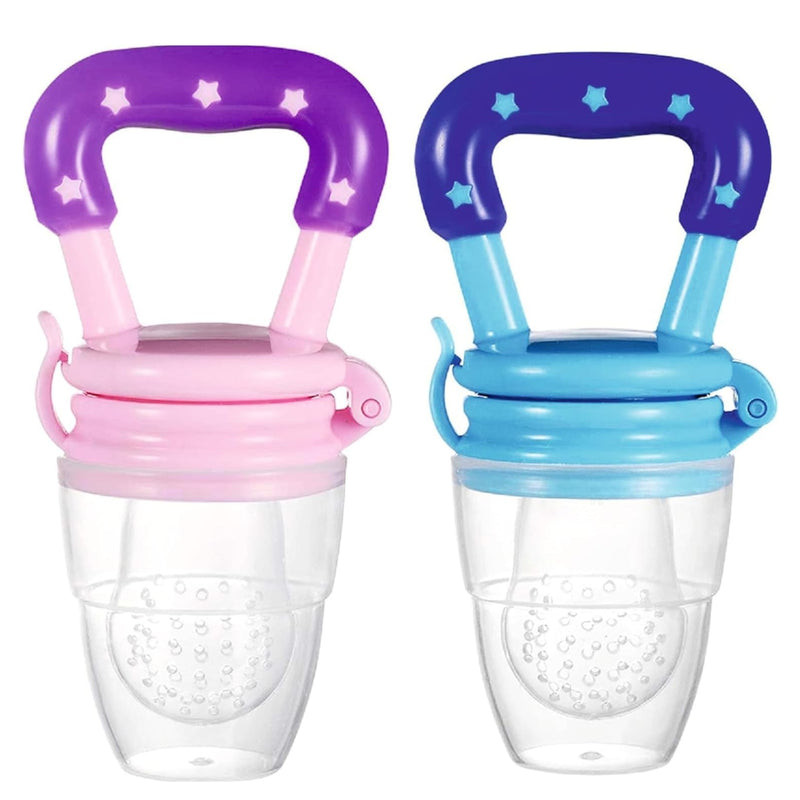 Baby Food Feeder Pacifier, Silicone Fruit Feeder Teethers for Babies